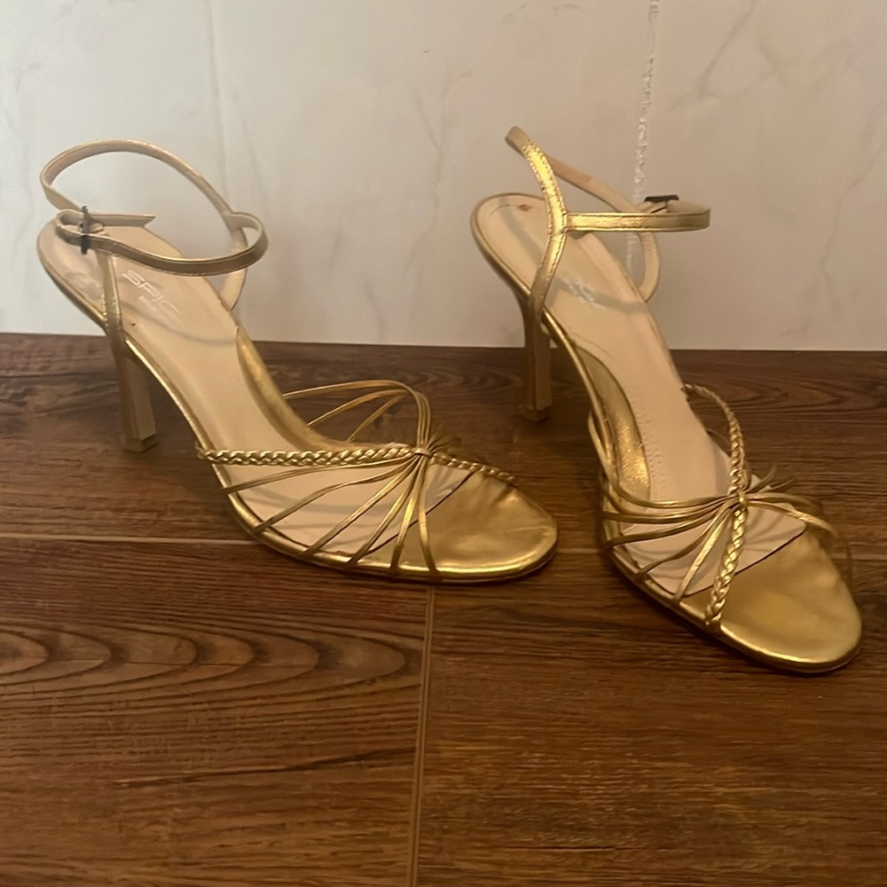 Gold sandals